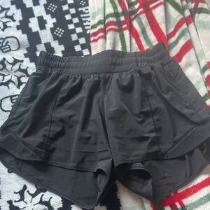 Lululemon Athletica Black Athletic Shorts Lightweight Elastic Waist